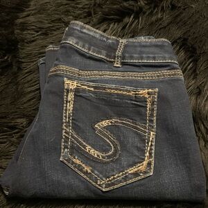 Silver Elyse Straight Leg